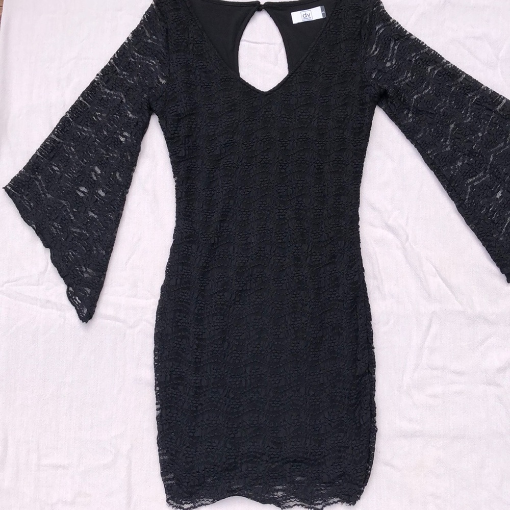 Black classic minidress